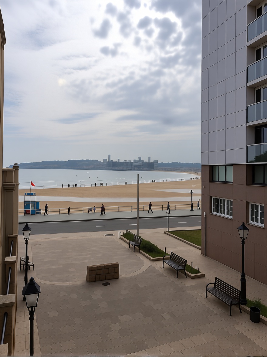 Appartement en première ligne de plage à Gijón