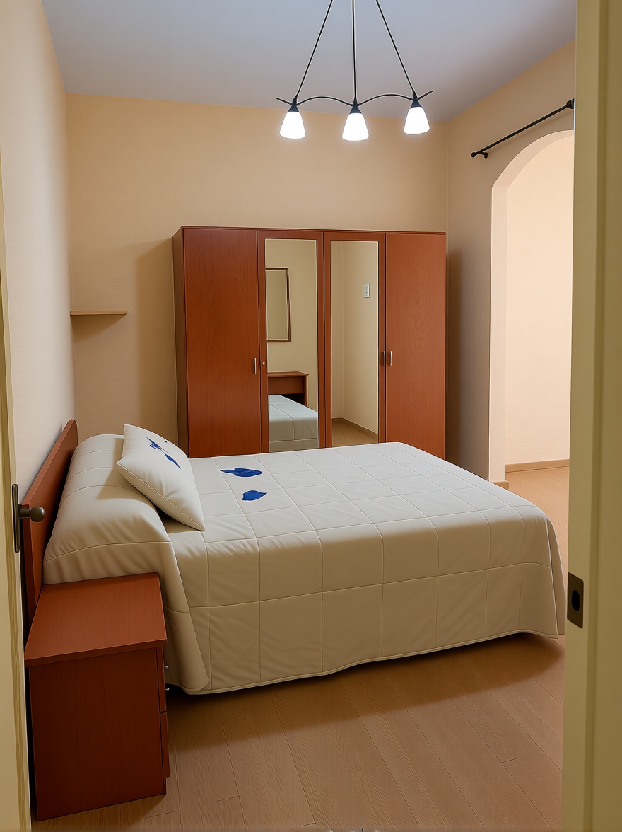 Appartement en première ligne de plage à Gijón — Chambre