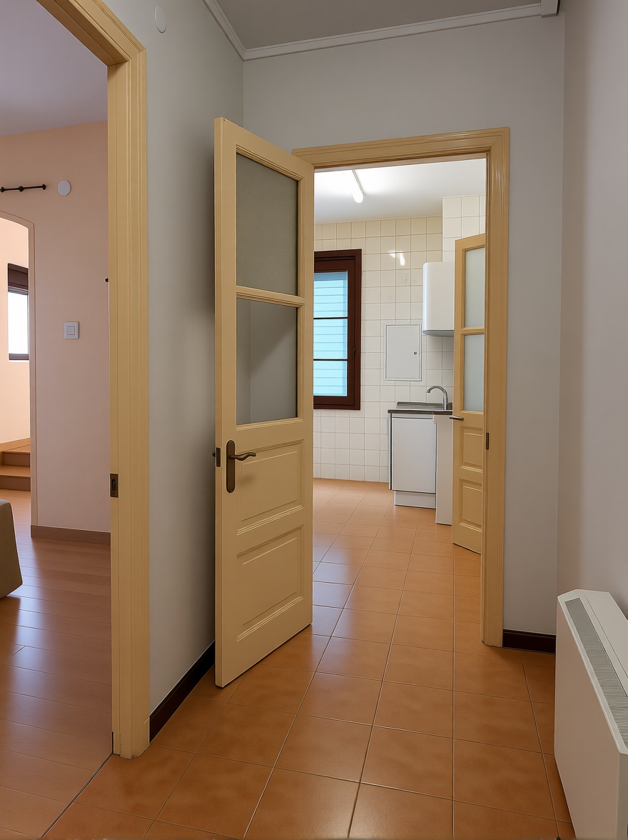Appartement en première ligne de plage à Gijón — Séjour