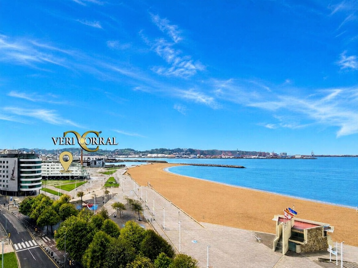 Appartement en première ligne de plage à Gijón