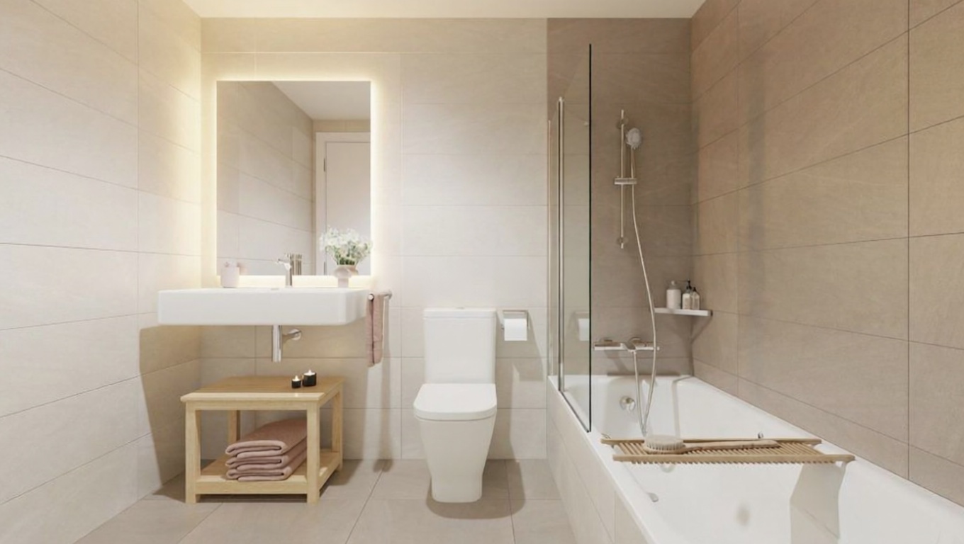Appartement en première ligne de plage à Gijón — Chambre