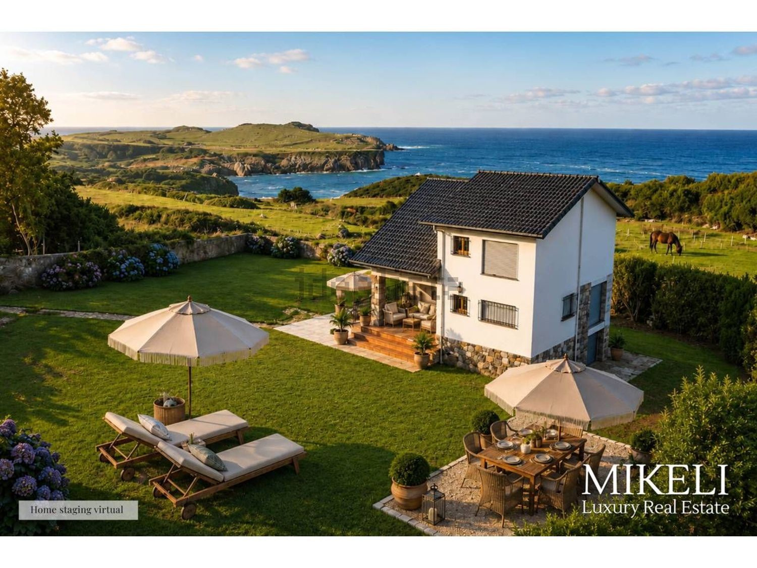 Chalet with direct beach access in Llanes
