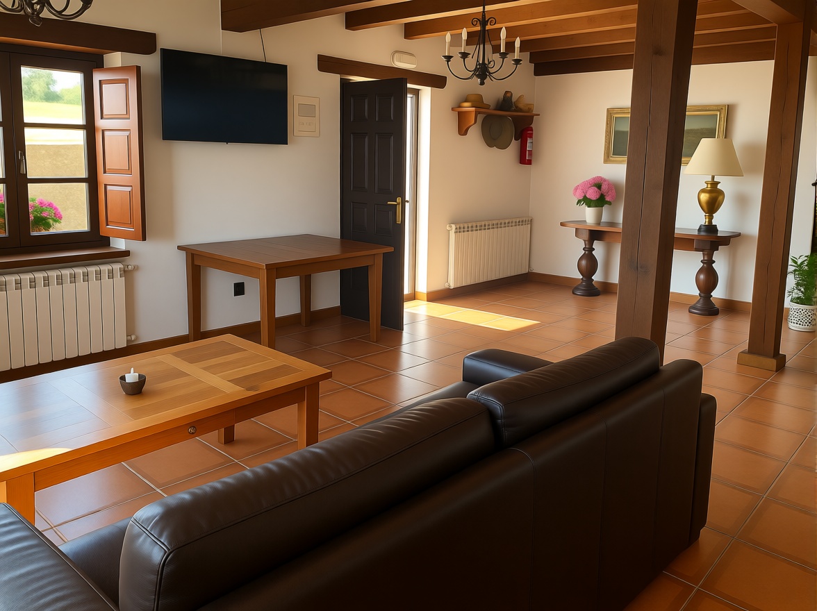 Chalet with direct beach access in San Vicente de la Barquera — Living room