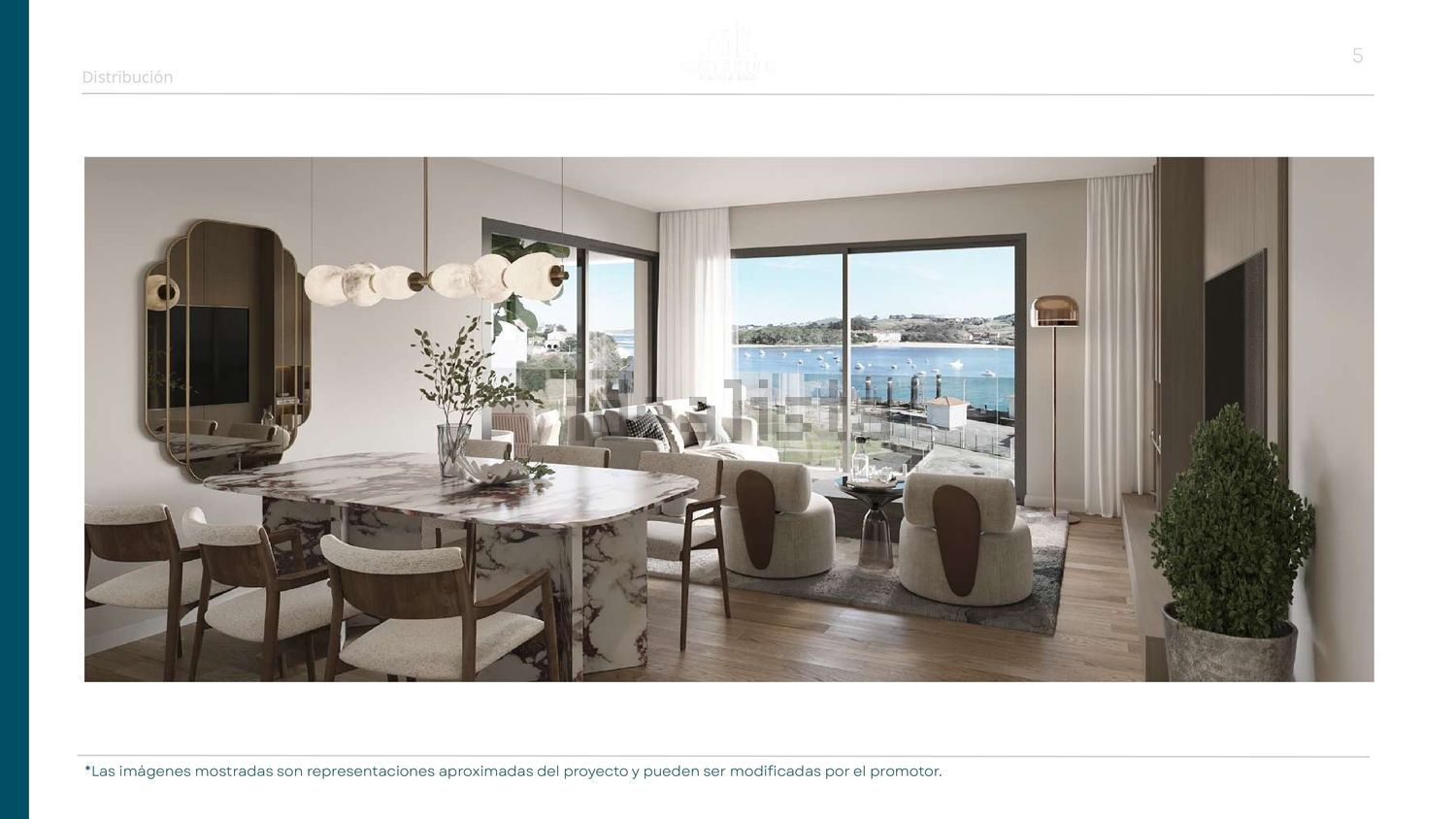 Apartamento em primeira linha de praia em San Vicente de la Barquera — Sala jantar
