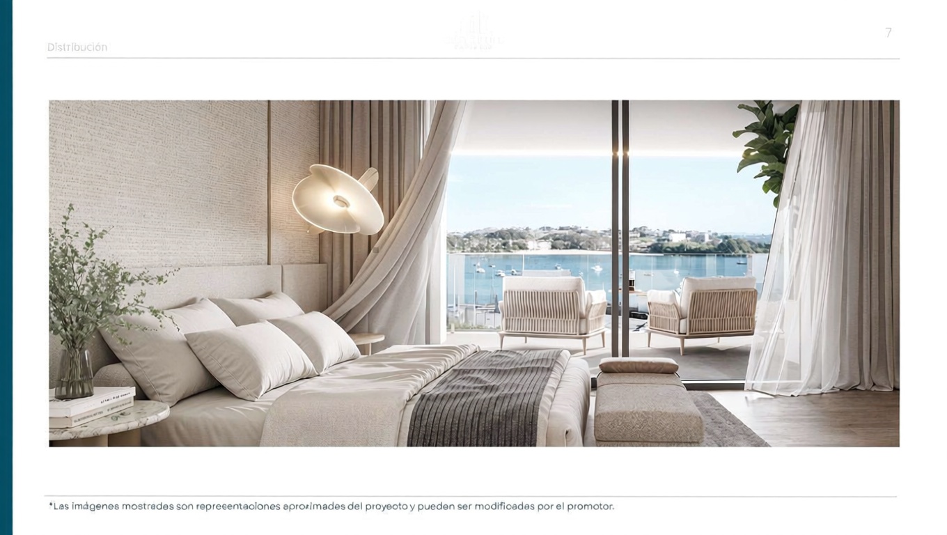 Appartement en première ligne de plage à San Vicente de la Barquera — Chambre