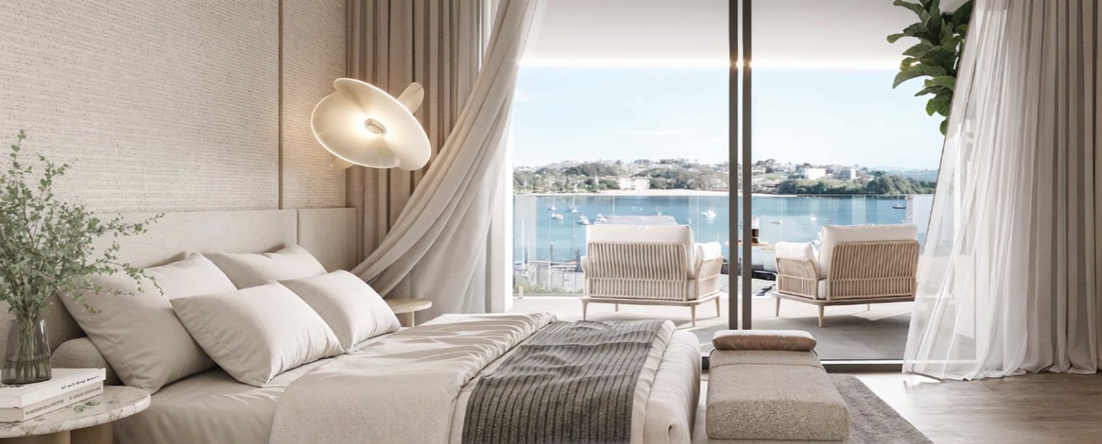 Appartement en première ligne de plage à San Vicente de la Barquera — Chambre