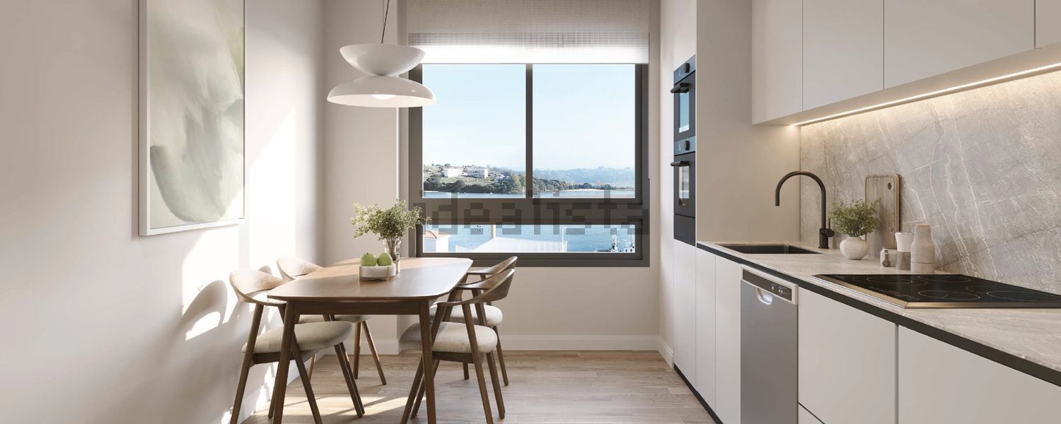 Apartamento em primeira linha de praia em San Vicente de la Barquera — Cozinha