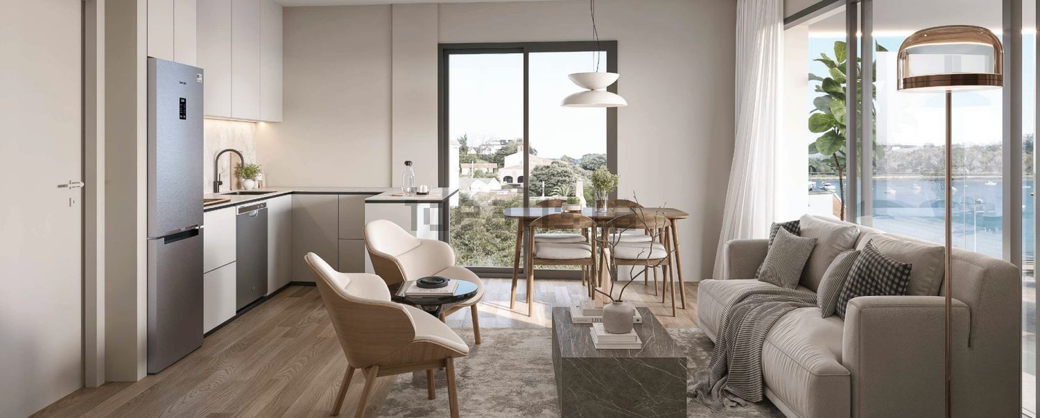 Apartamento em primeira linha de praia em San Vicente de la Barquera — Sala
