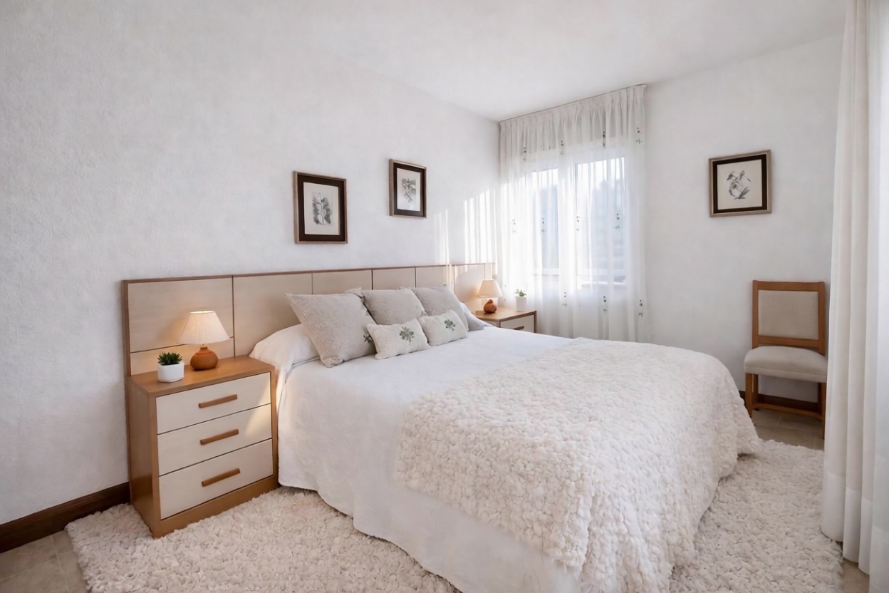 Beachfront flat in Besaya, Cantabria — Bedroom