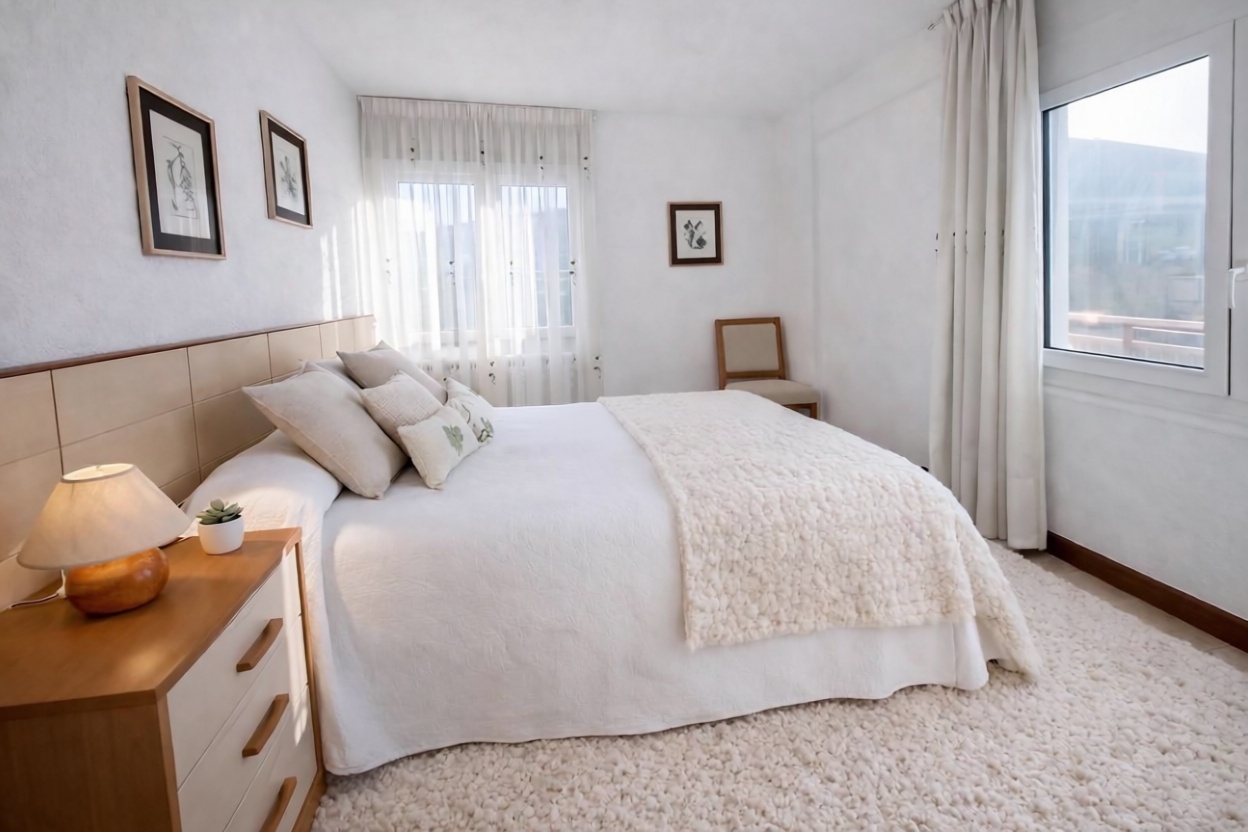Beachfront flat in Besaya, Cantabria — Bedroom