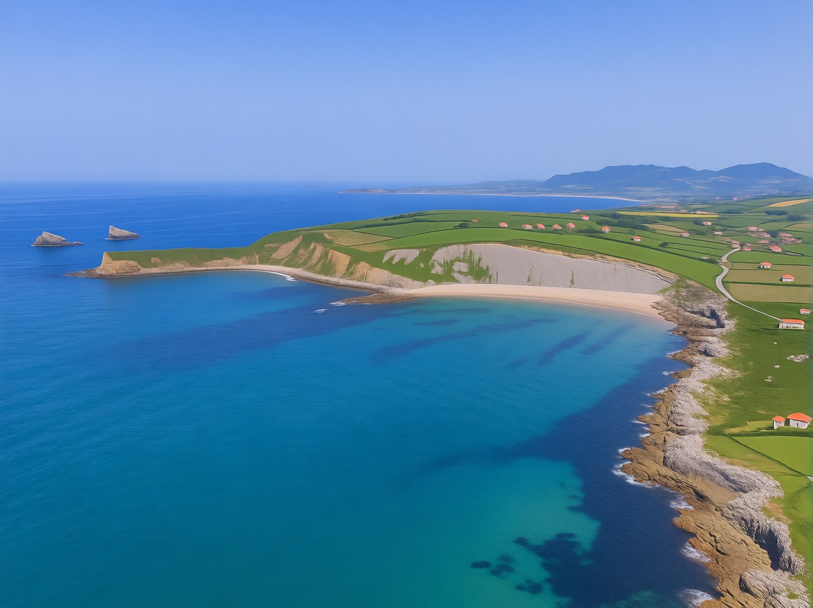 Chalet with direct beach access in Santander — Sea view