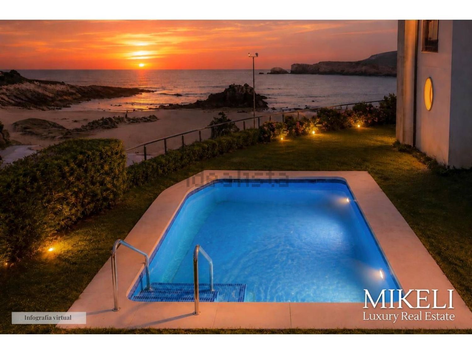 Chalet com acesso direto à praia em Soto de la Marina — Piscina
