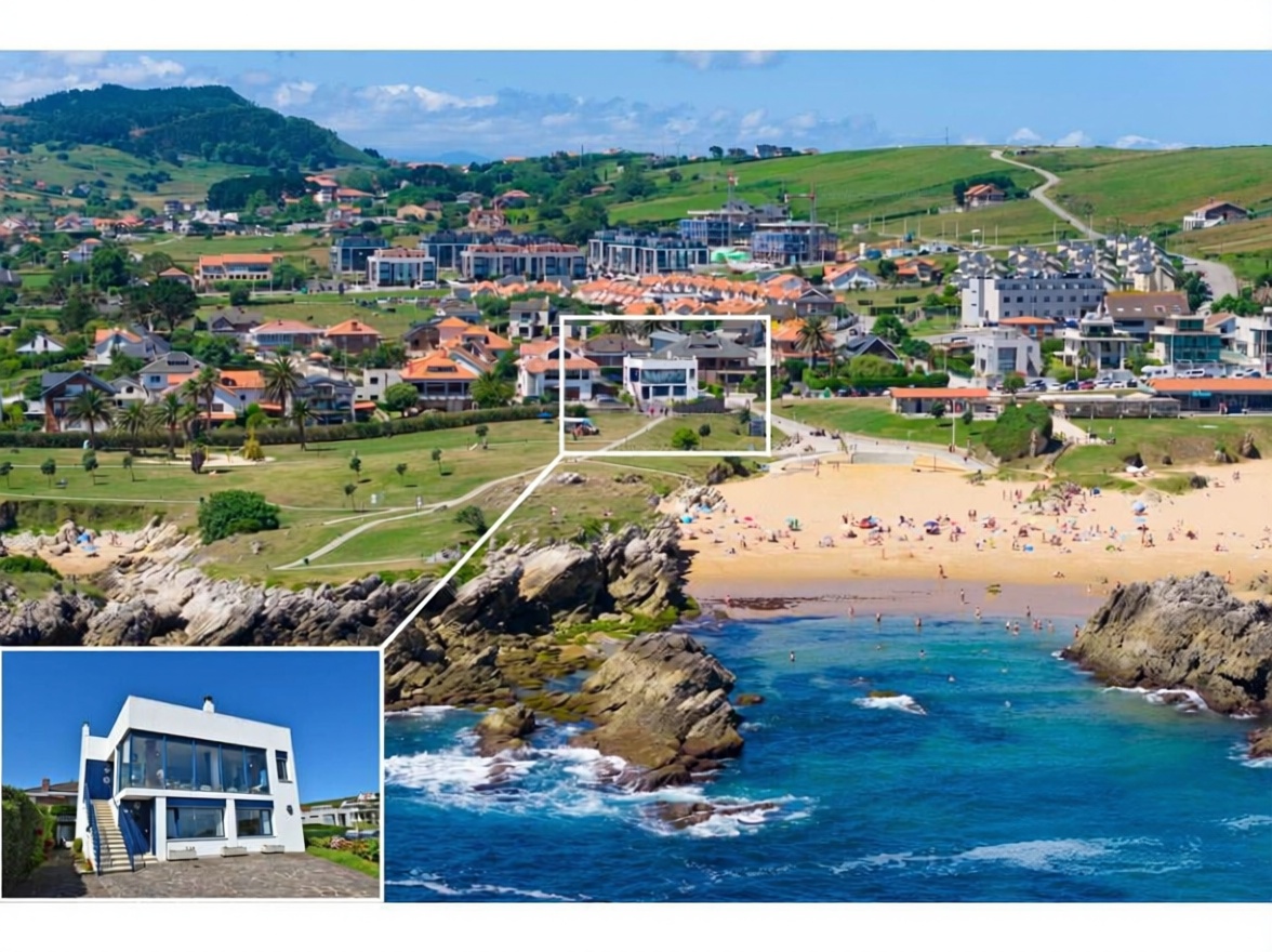 Chalet avec accès direct à la plage à Soto de la Marina — Vue aérienne