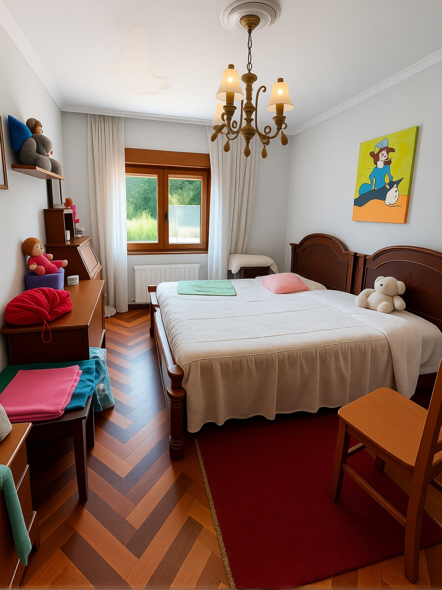 Chalet with direct beach access in Santander — Bedroom