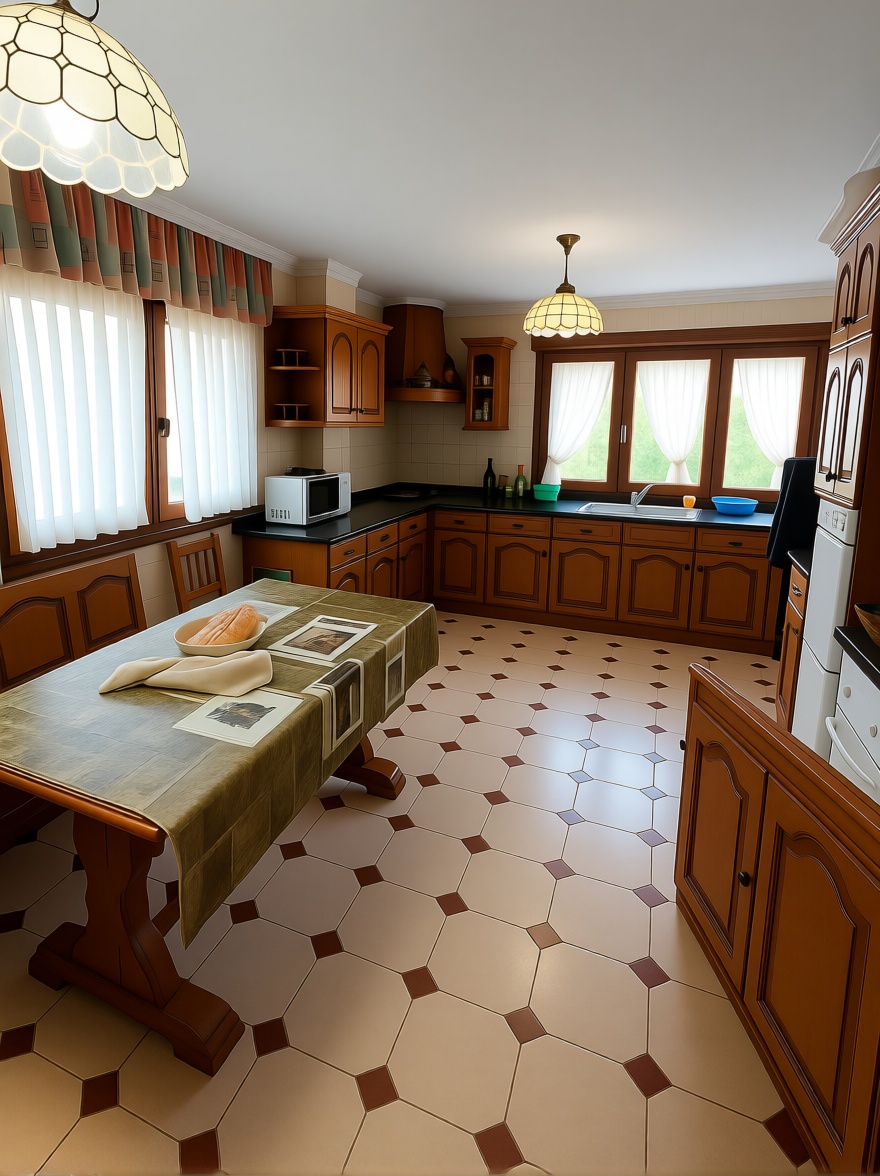 Chalet with direct beach access in Santander — Kitchen