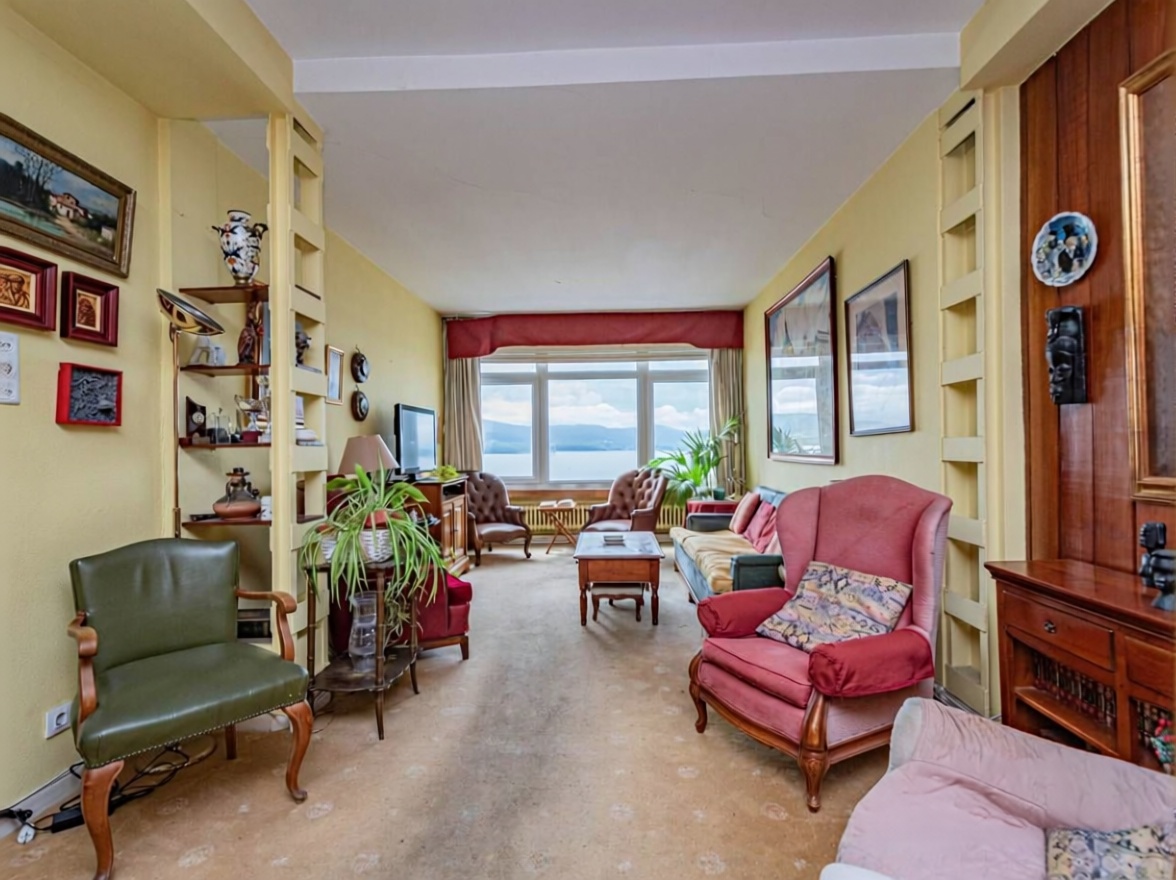 Beachfront flat in Santander — Living room