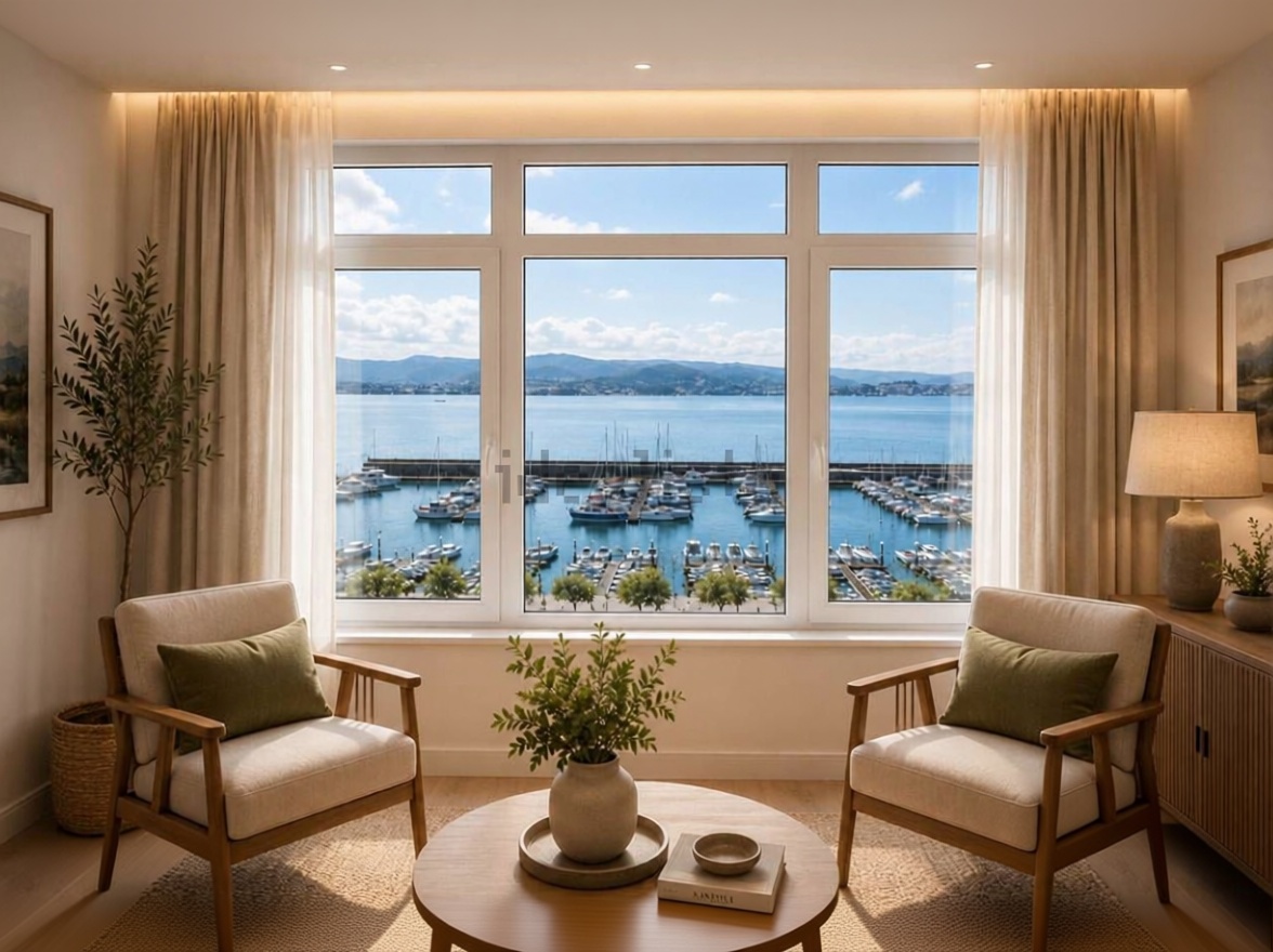 Beachfront flat in Santander — Living room