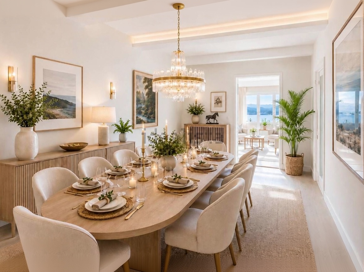 Beachfront flat in Santander — Dining room