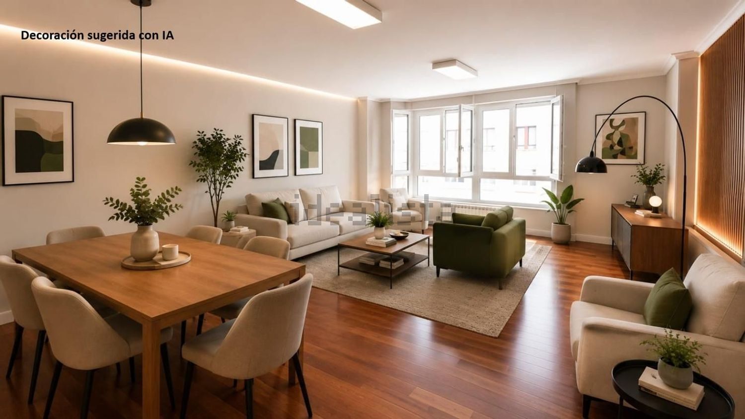 Apartamento em primeira linha de praia em Santander — Sala