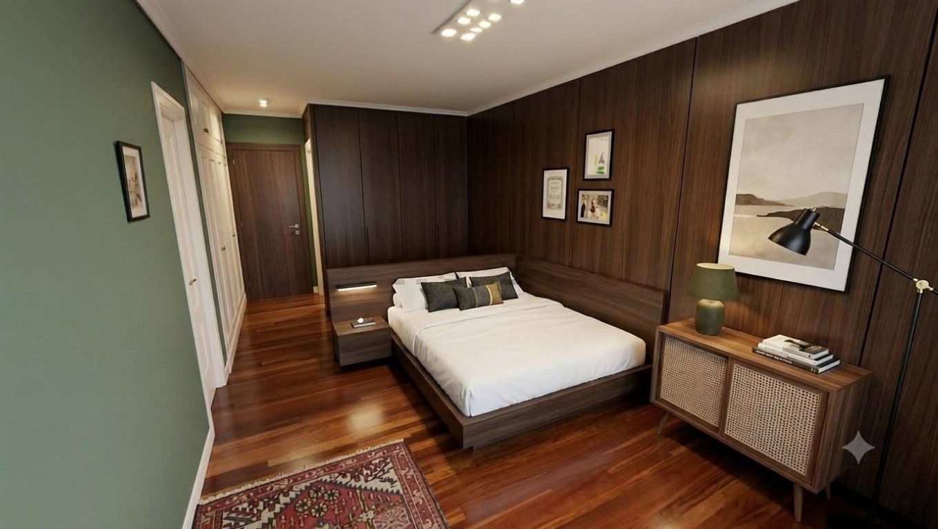 Beachfront flat in Santander — Bedroom