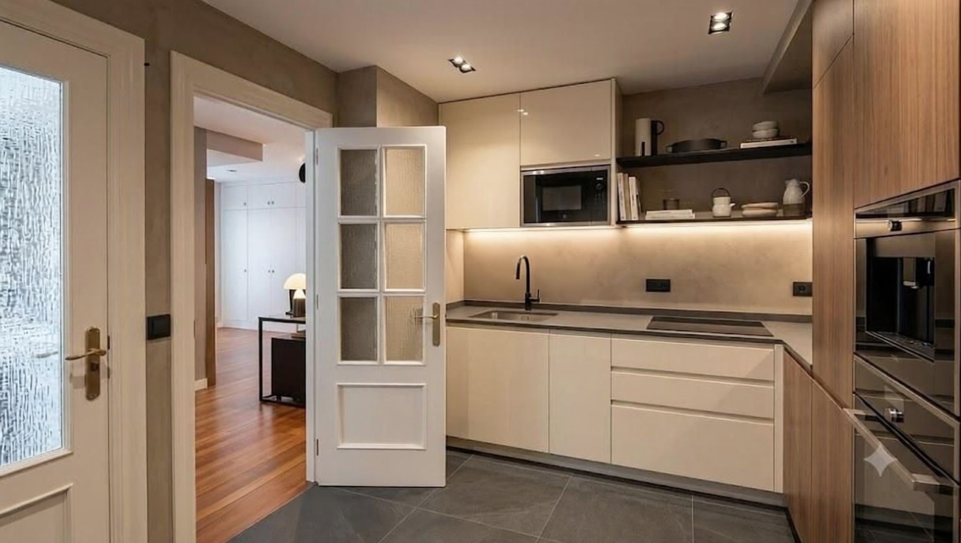 Beachfront flat in Santander — Kitchen