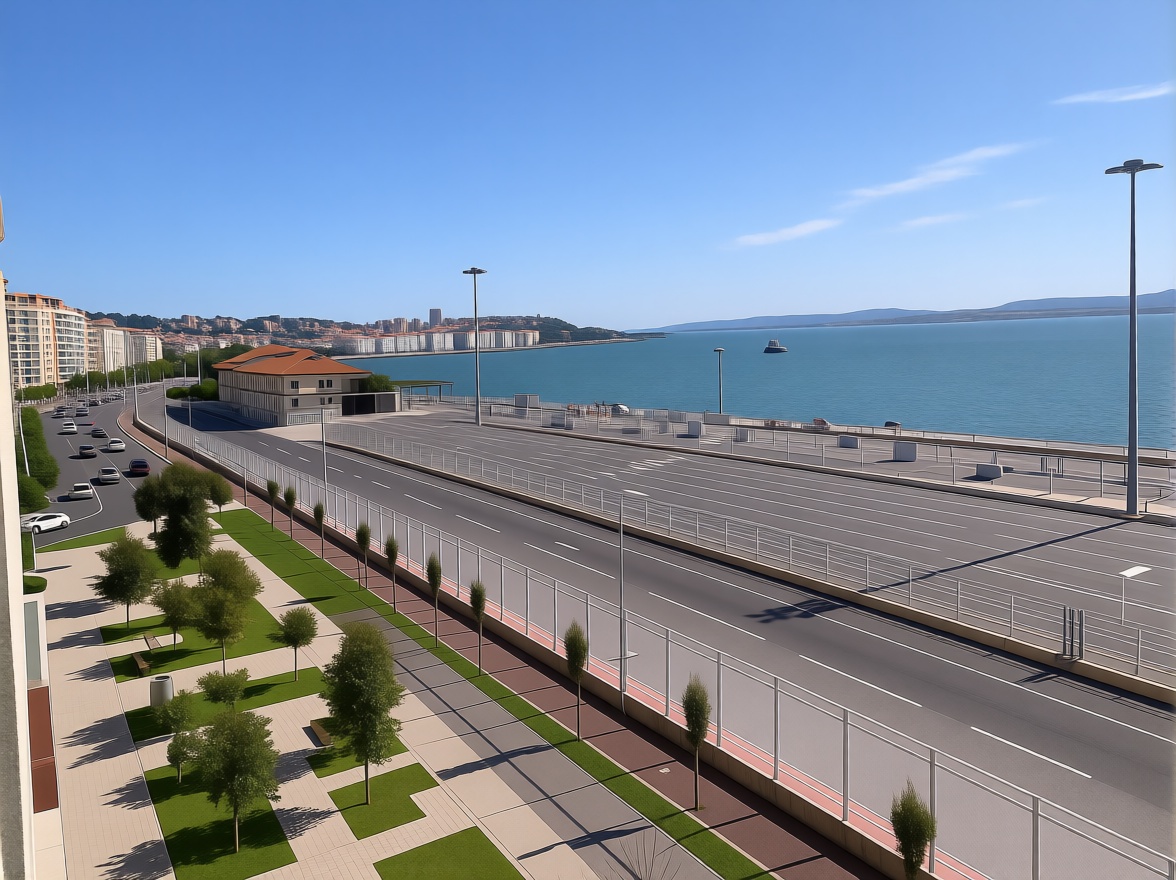 Beachfront flat in Santander