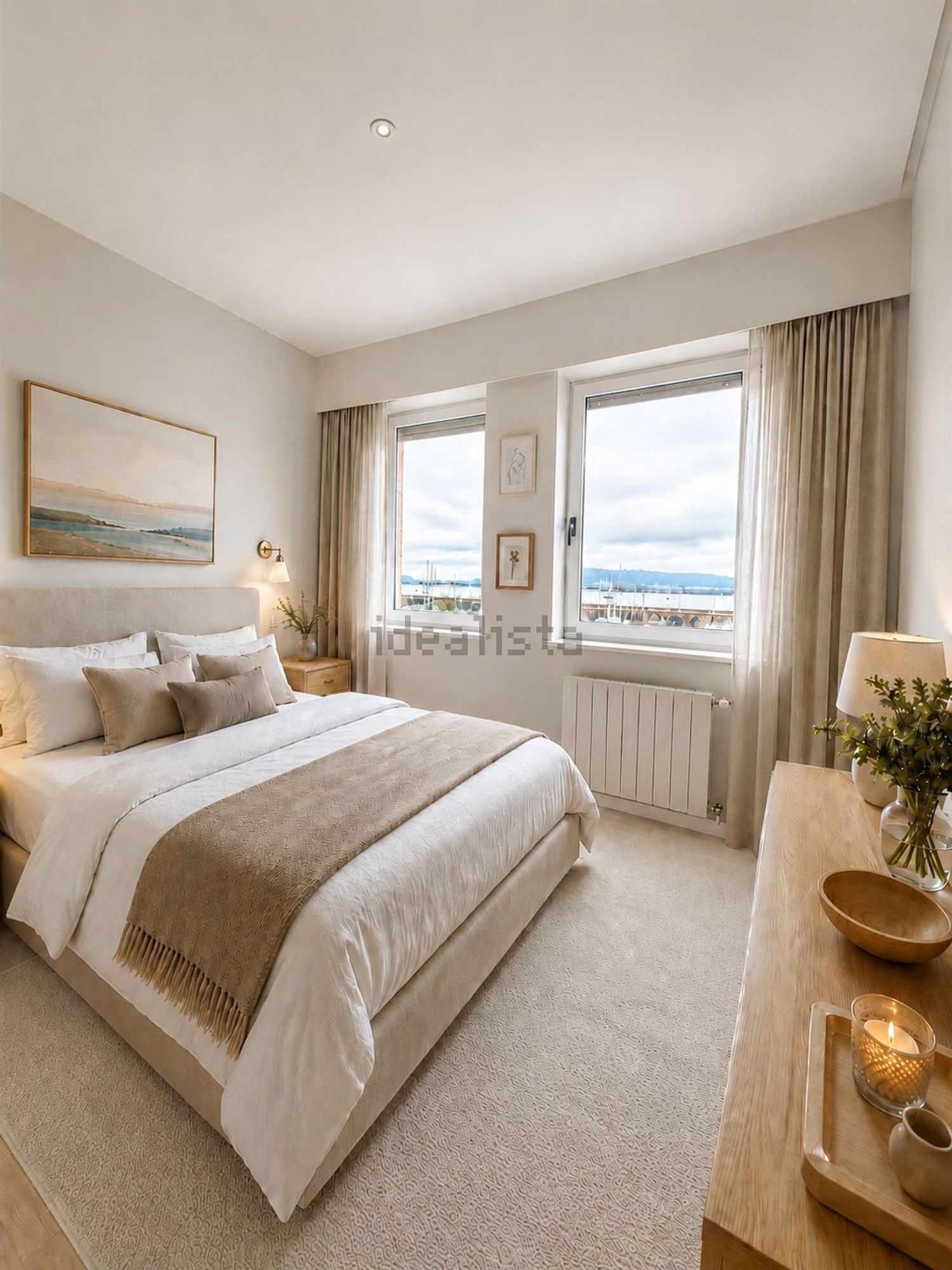Apartamento em primeira linha de praia em Santander — Quarto