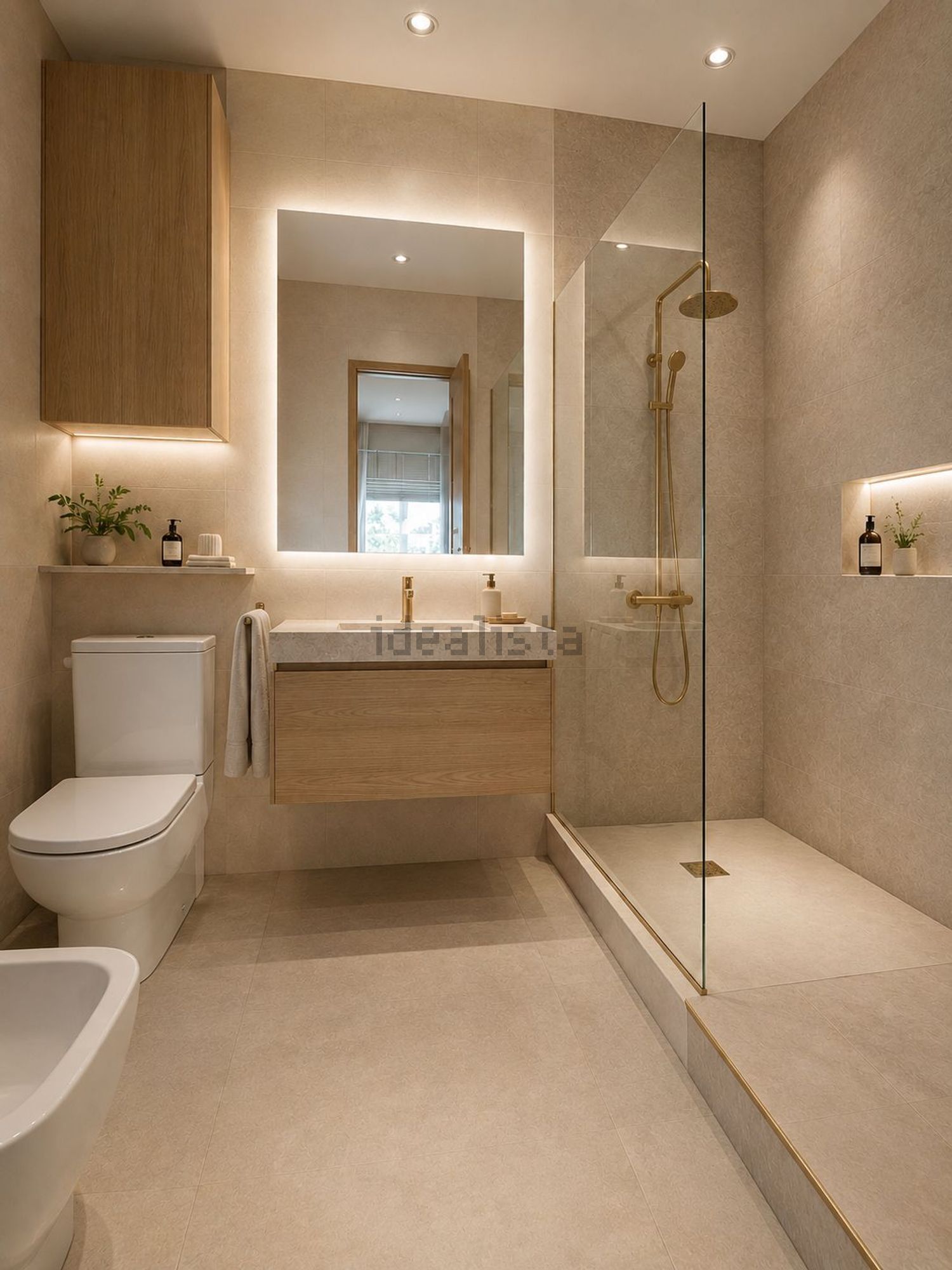 Apartamento em primeira linha de praia em Santander — Casa banho