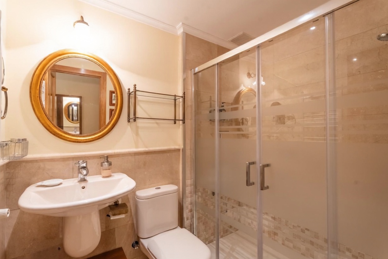 Beachfront duplex in Trasmiera, Cantabria — Bathroom