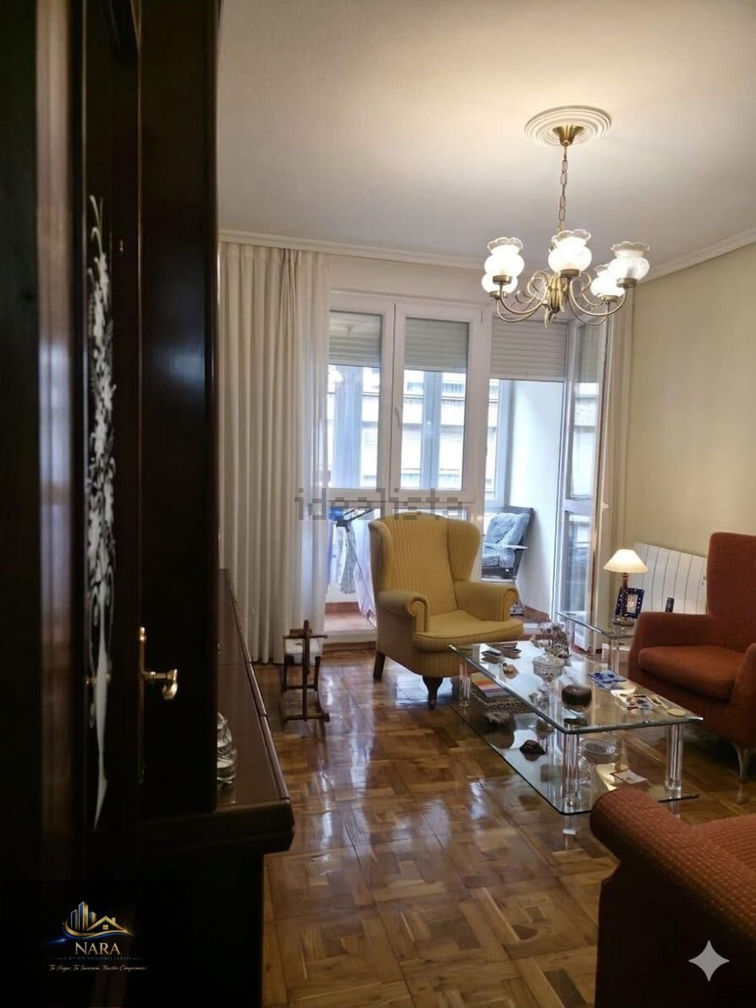 Apartamento em primeira linha de praia em Santander — Sala