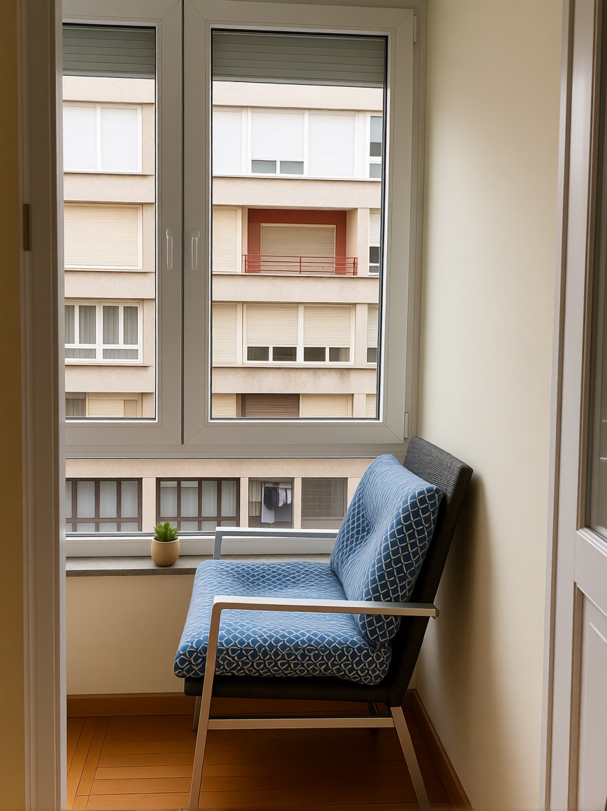 Piso en primera línea de playa en Santander — Terraza