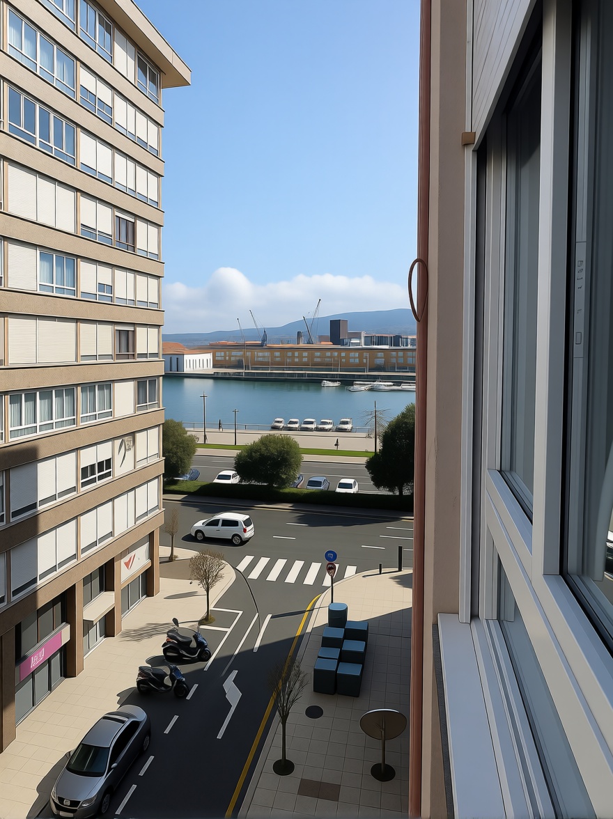 Beachfront flat in Santander