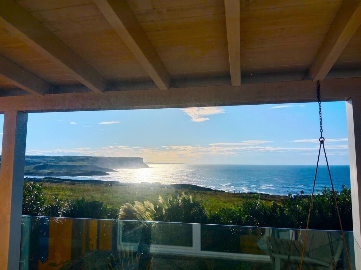 Chalet mit direkter Strandzugang in Ajo — Meerterrasse