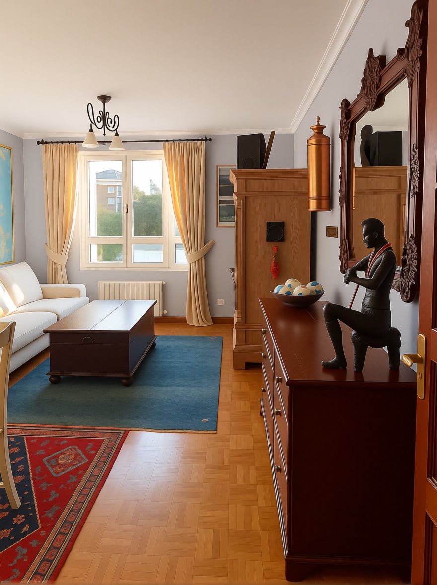 Apartamento em primeira linha de praia em Castro Urdiales — Sala