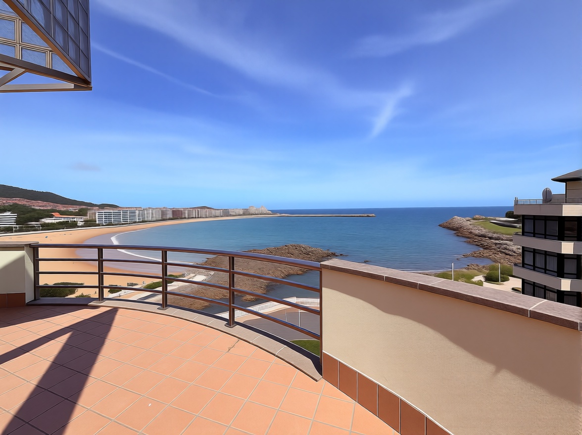 Ático en primera línea de mar en Castro Urdiales — Vista mar