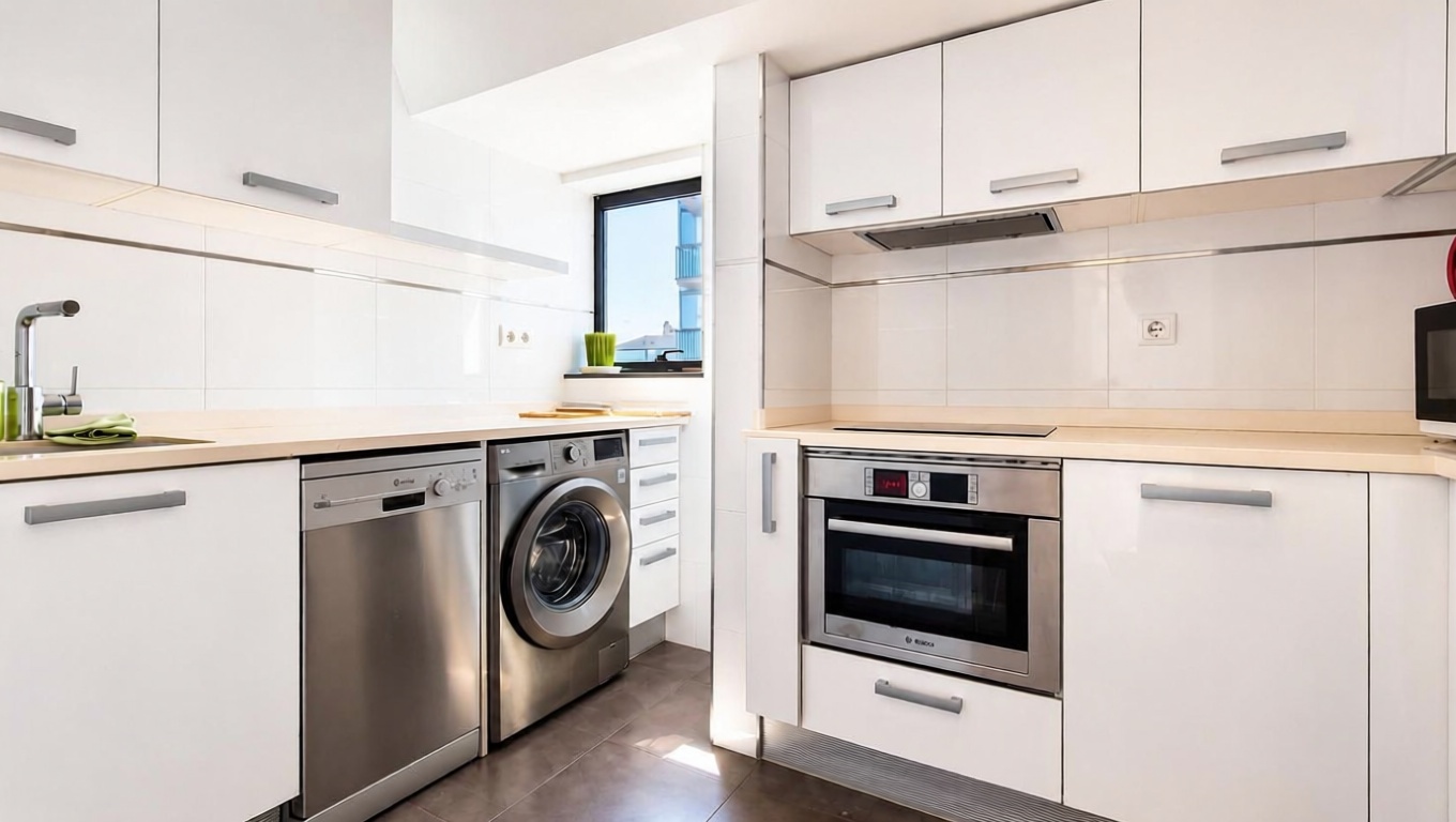 Appartement en attique en première ligne de mer à Castro Urdiales — Cuisine