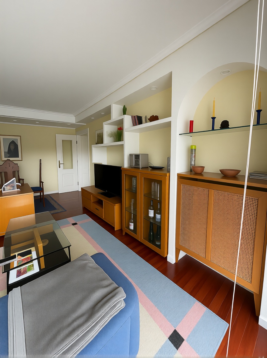 Beachfront flat in Castro Urdiales — Living room