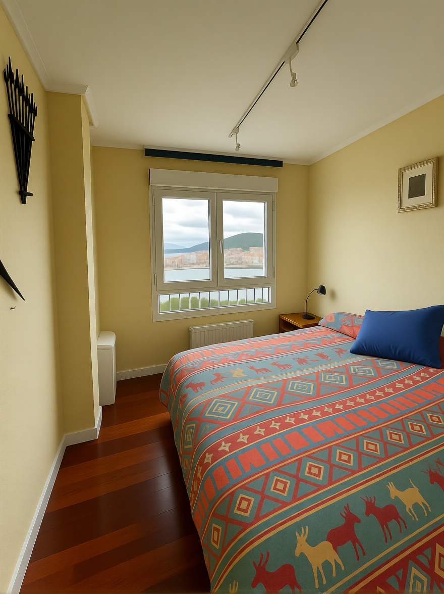 Beachfront flat in Castro Urdiales — Bedroom