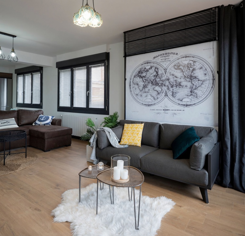 Seafront attic in Santurtzi — Kitchen