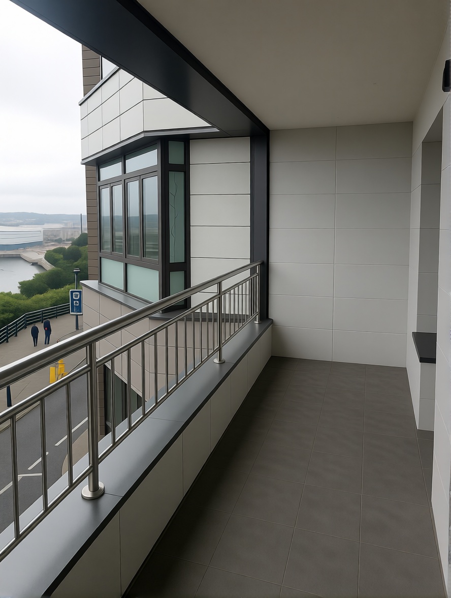 Piso en primera línea de playa en Portugalete — Terraza mar