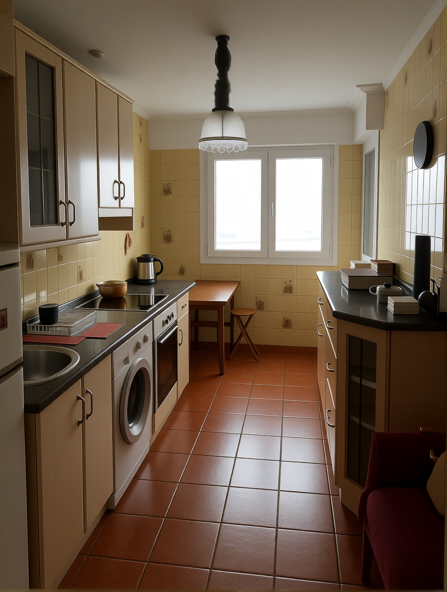 Piso en primera línea de playa en Portugalete — Cocina