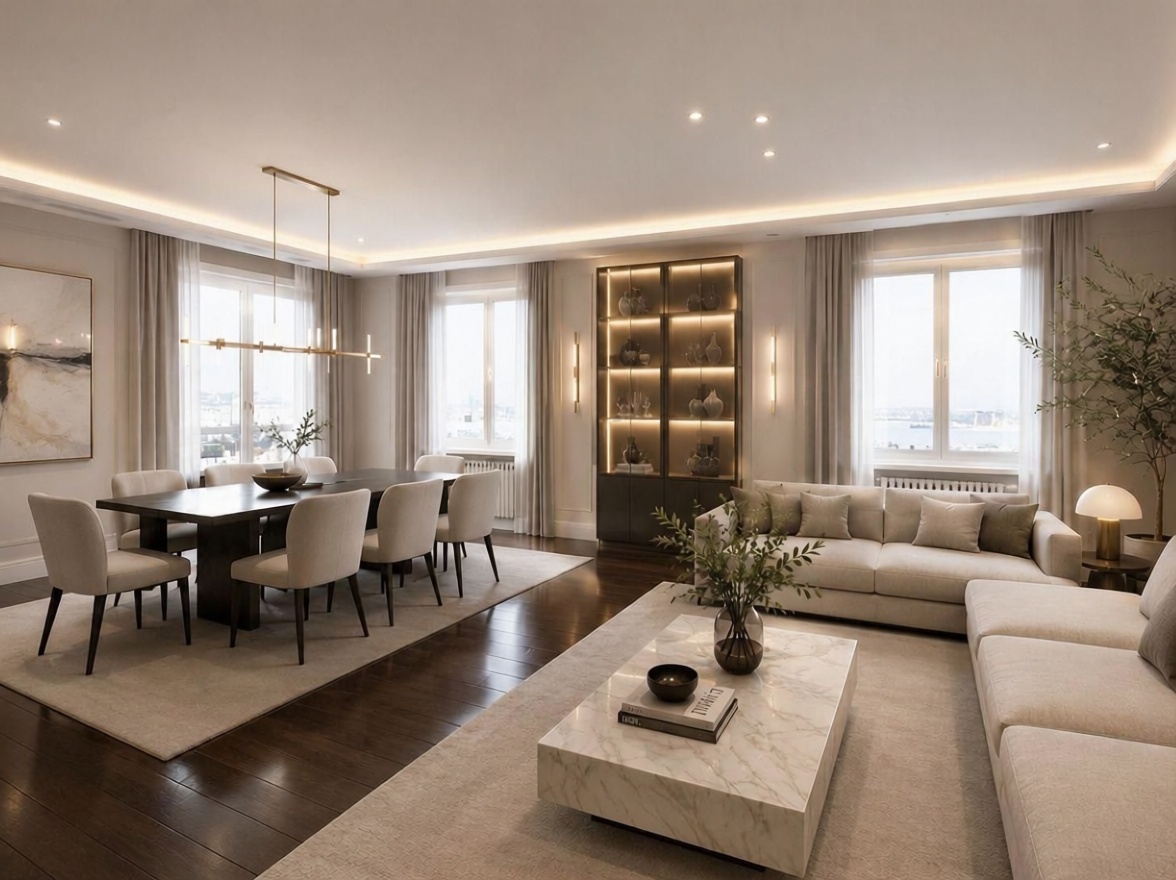 Beachfront flat in Getxo — Living room