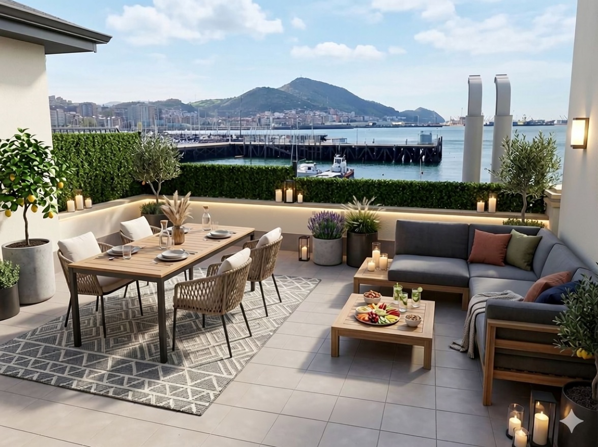 Beachfront duplex in Getxo