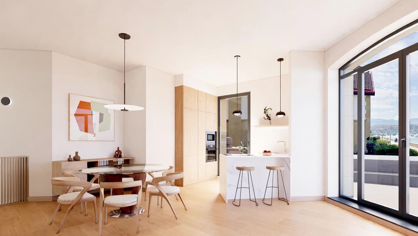 Beachfront duplex in Getxo — Dining room