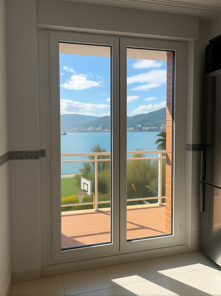 Beachfront flat in Getxo — Sea view