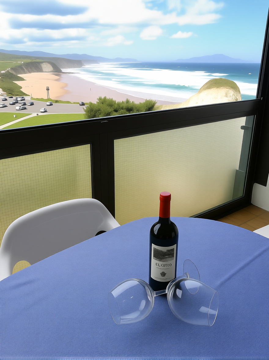 Beachfront flat in Sopela