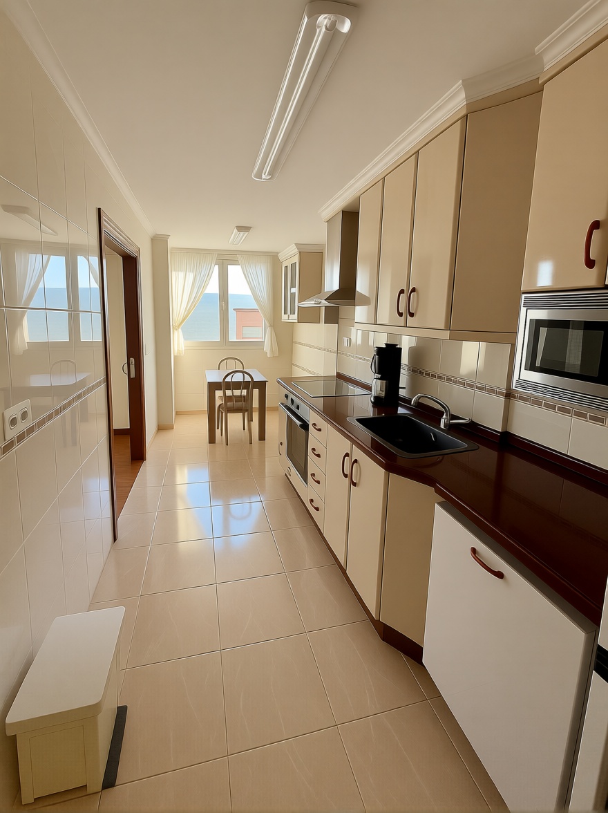 Beachfront duplex in Bermeo — Kitchen