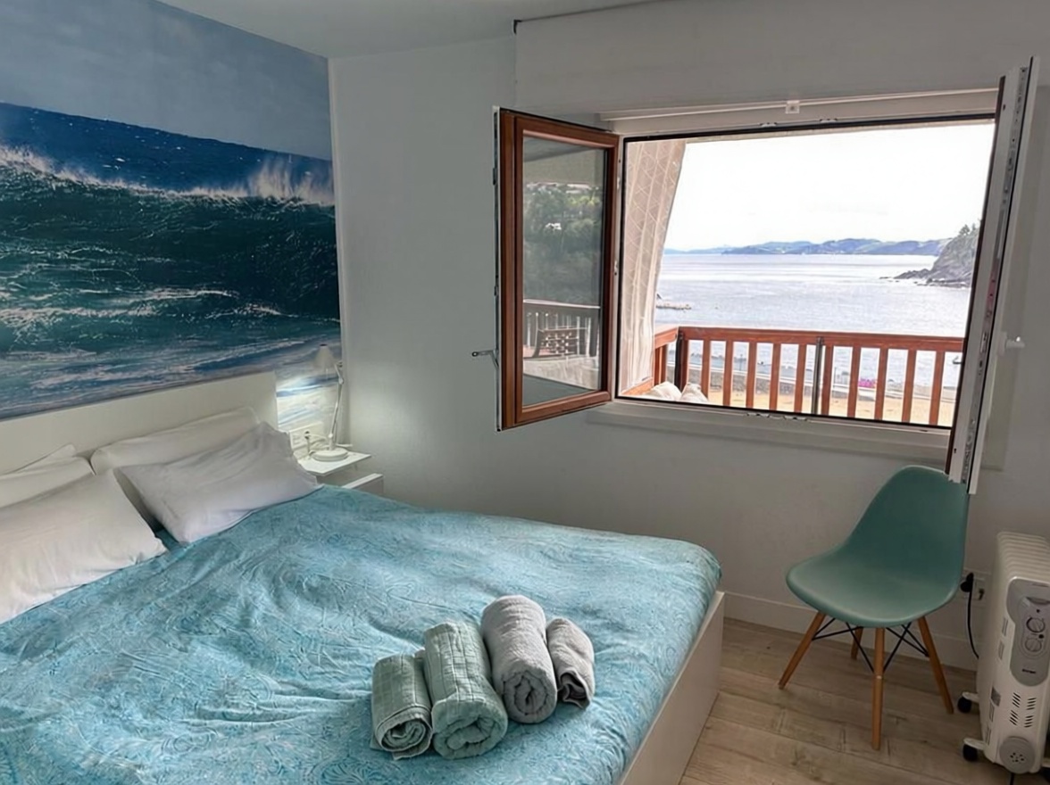 Apartamento em primeira linha de praia em Mutriku — Terraço mar