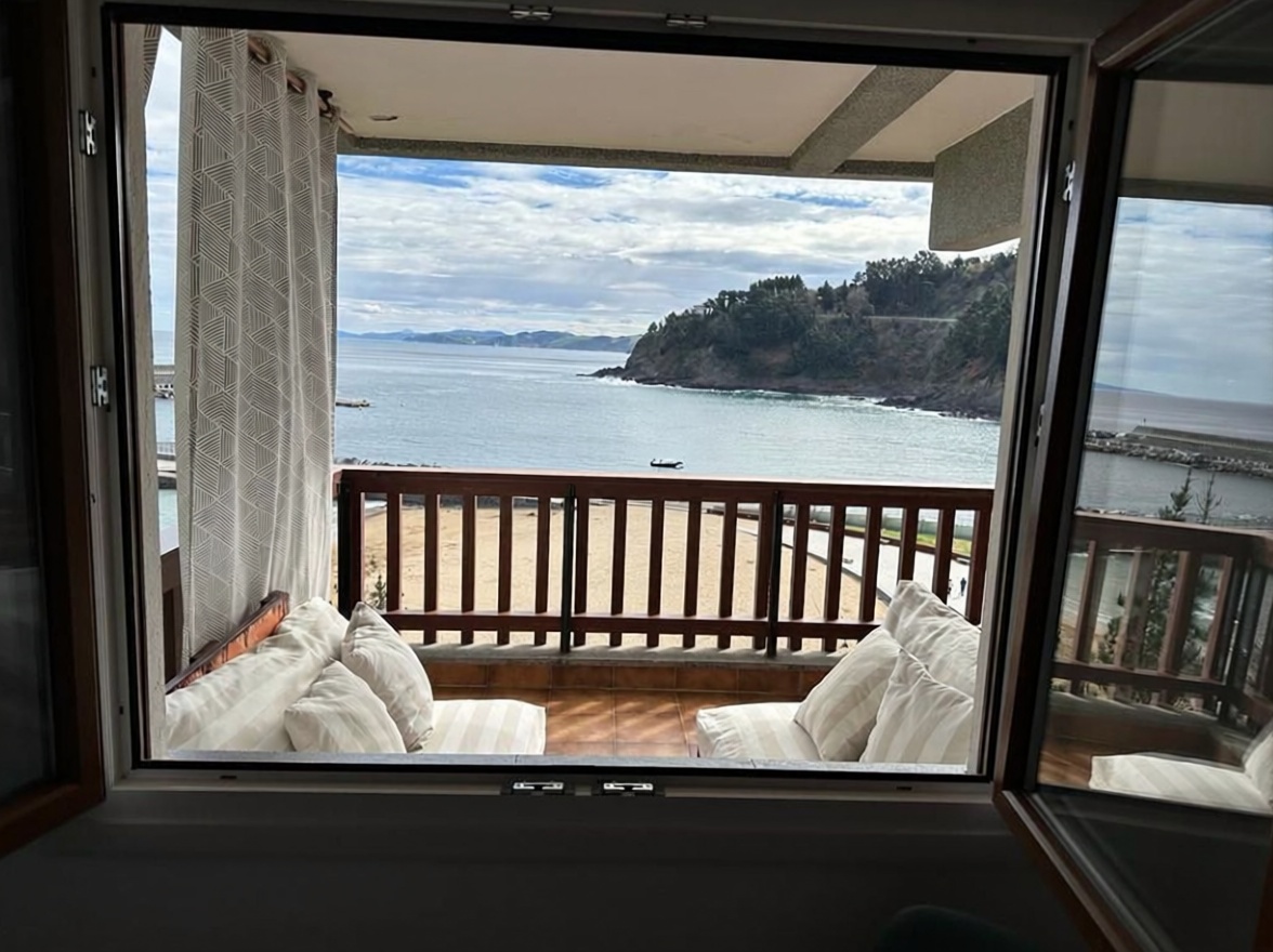Apartamento em primeira linha de praia em Mutriku — Quarto