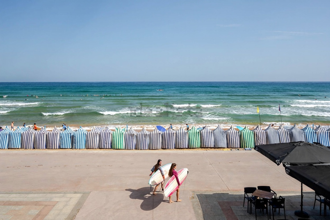 Appartement en première ligne de plage à Zarautz — Vue mer